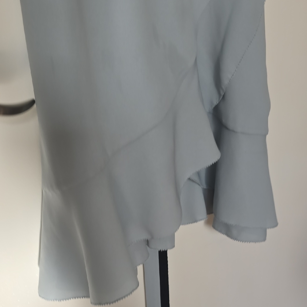 Sunday Best Sky Blue Ruffle Mini Dress - Picture 5 of 10